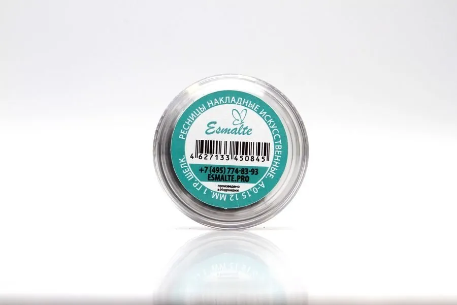 Ресницы Esmalte в банке A-0.15 - 12мм 1гр. Шелк