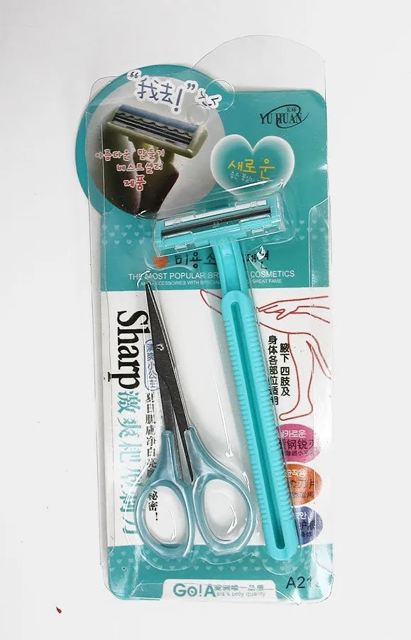 Набор: Станок бритвенный + ножницы