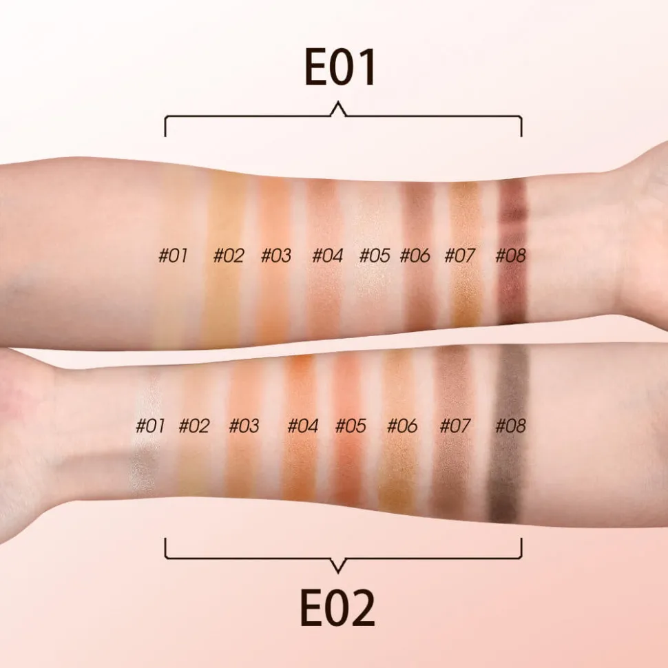 Палетка теней для век O.TWO.O, 9 цветов EM014-02