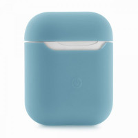 Силиконовый чехол для Apple AirPods 2 Silicone Case (светло голубой)
