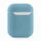 Силиконовый чехол для Эпл ЭирПодс 2 Silicone Case (светло голубой)