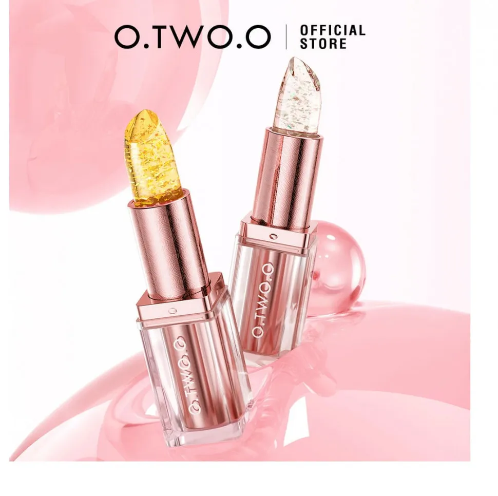 HC018-02 O.TWO.O Губная помада с золотистым эффектом и термоизменением