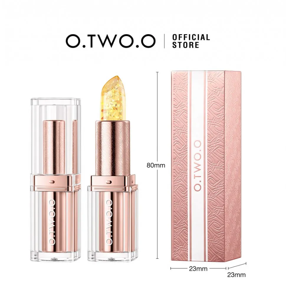 HC018-02 O.TWO.O Губная помада с золотистым эффектом и термоизменением