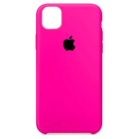 Силиконовый чехол для iPhone 12 pro Max (Ярко розовый)