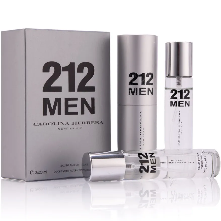 Парфюмерная вода 3*20 ml Carolina Herrera 212 Men