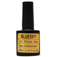 Гель-лак Bluesky UV Finish Gel No-Cleanser верхнее покрытие без mlипкого слоя 10 ml