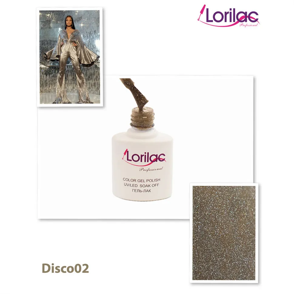 Гель-лак Lorilac серия Disco 2 - 10 ml