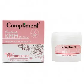 Compliment Rose&amp;Peptide Крем для лица дневной активатор молодости, 50 ml