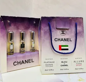 Подарочный парфюмерный набор Chanel 3x20 ml ОАЭ
