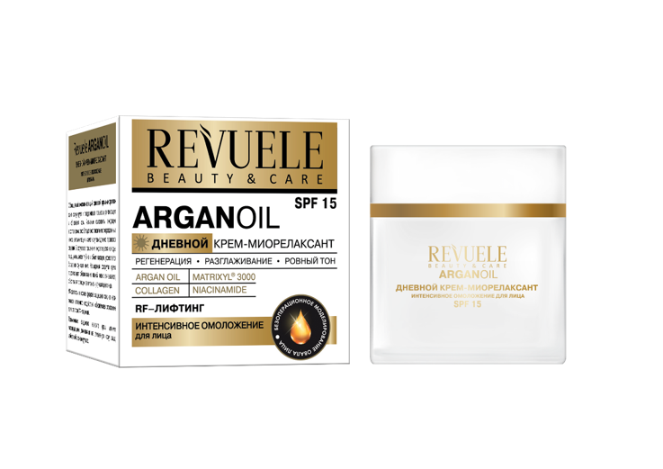 Revuele Arganoil  Дневной крем-миорелаксант интенсивное омоложение для лица, 50 ml