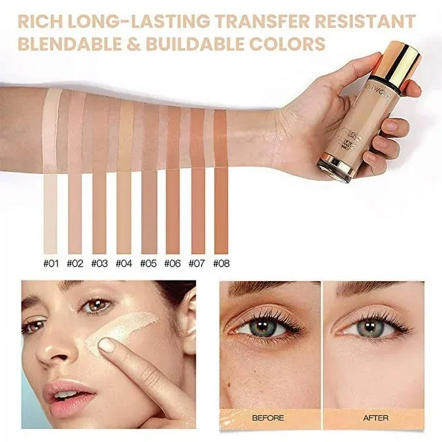 Тональный крем O.TWO.O Gold Invisible Cove Foundation  30 ml (9983) #06