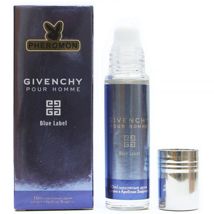 Духи с феромонами  Givenchy Pour Homme Blue Label 10 ml (шариковые)