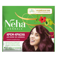 Краска - крем для волос Himalaya Neha без аммиака Индийская Хна Пленительный Бордо 15 ml + Окислитель 15 ml