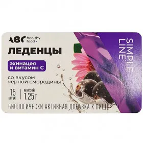 ABC healthy food леденцы эхинацея и витамин C 15 шт