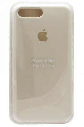 Силиконовый чехол для Айфон 7/8 Plus бежевый