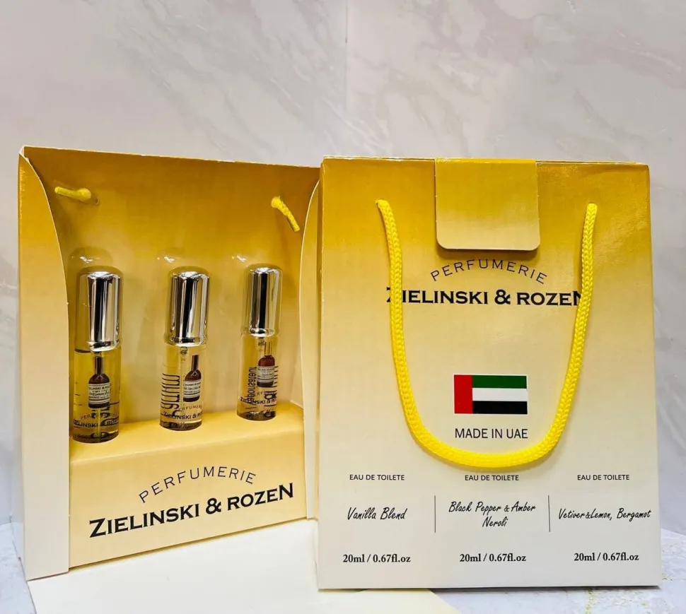 Подарочный парфюмерный набор Z&R 3x20 ml ОАЭ