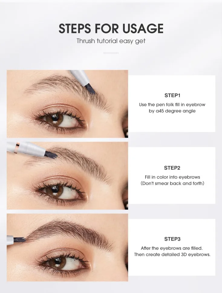 Карандаш для бровей O.TWO.O арт. 1013 #03 (Dark Brown) 20 ml