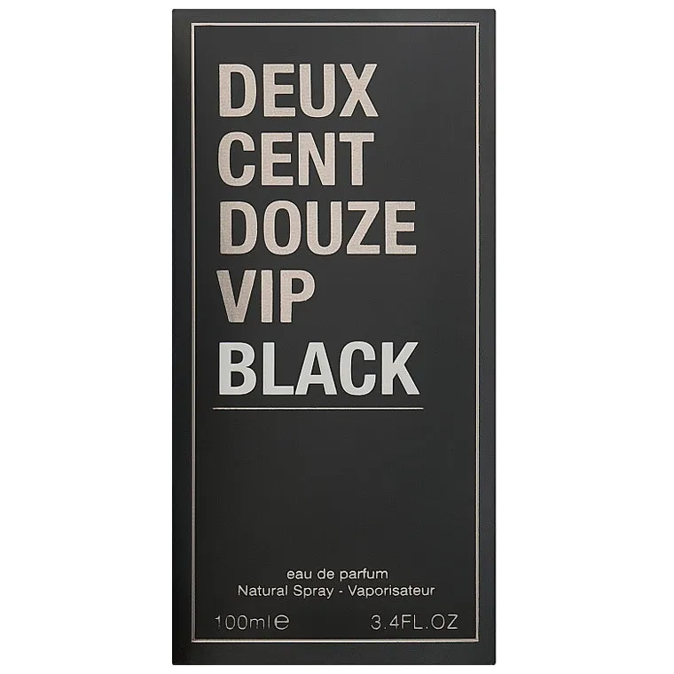 Fragrance World Deux Cent Douze Vip Black edp for man 100 ml