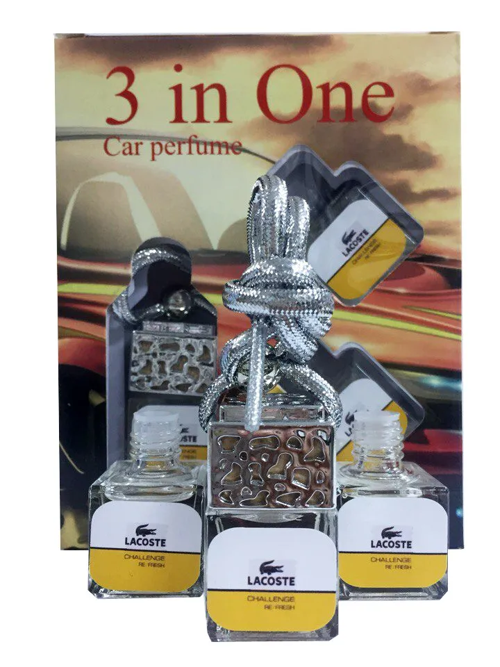 Car perfume Lacoste Challenge Refresh pour homme ( 3 in 1)