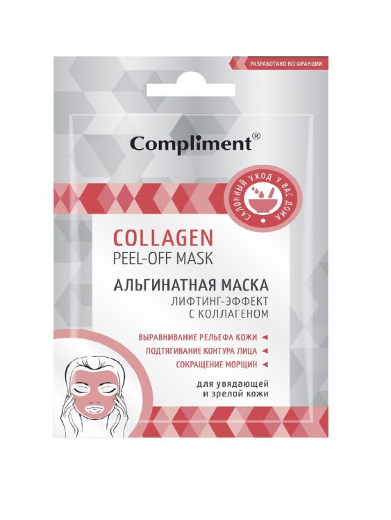 Compliment Collagen Peel-off-mask Маска альгинатная, лифтинг-эффект с коллагеном 20гр