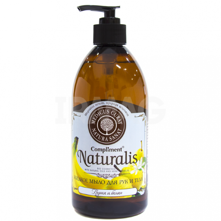 Жидкое мыло для рук и тела Compliment Naturalis Груша и Банан (500 ml)
