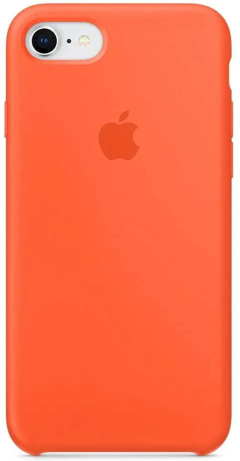 Силиконовый чехол для Айфон 7/8 -Оранжевый шафран (Spicy Orange)