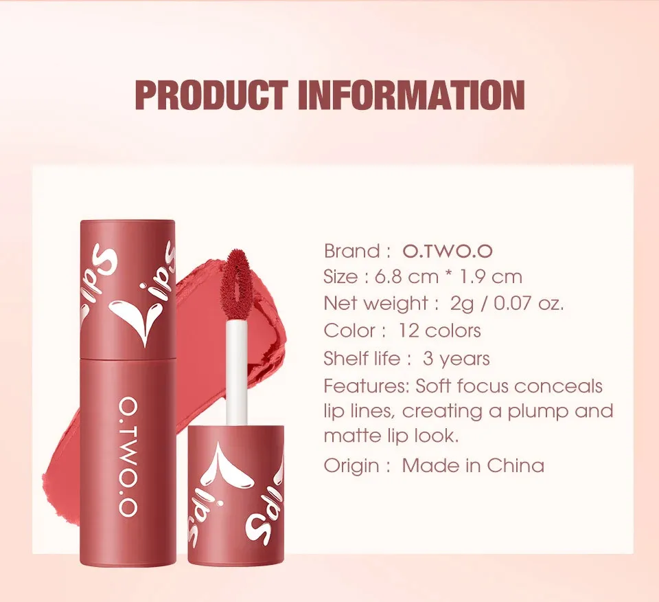 Матовая губная жидкая губная помада O.TWO.O 2 мл - арт 9144 #03 Горчично-коричневый