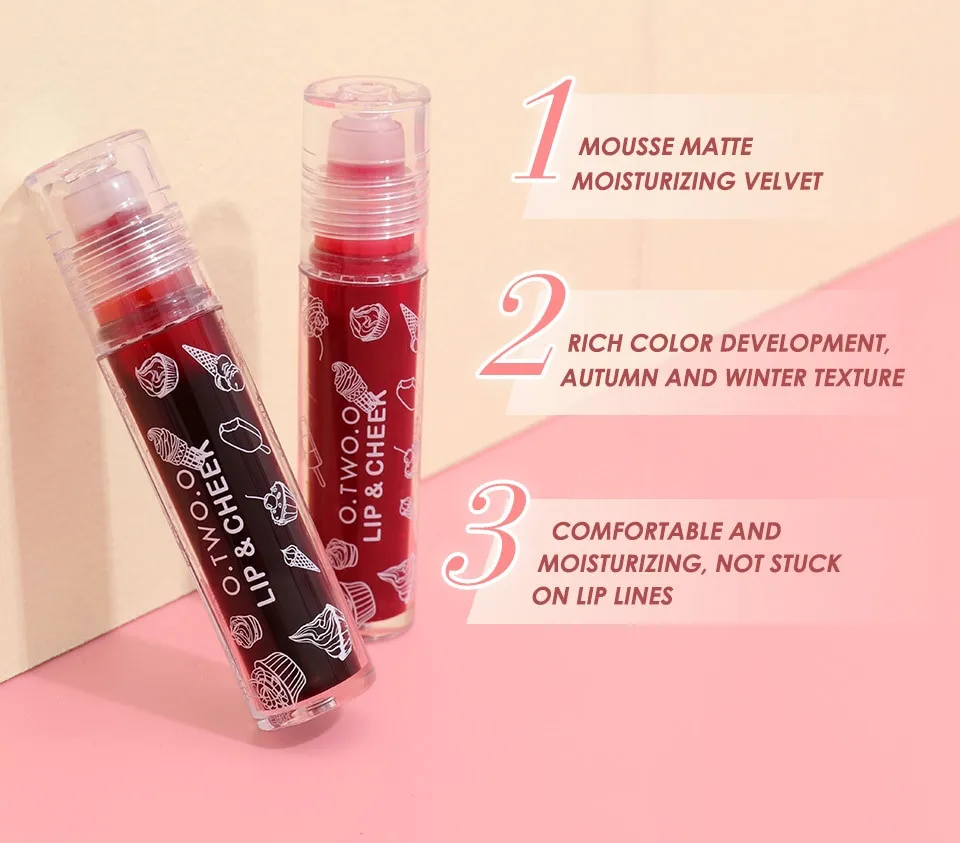 Тинт для губ 2 в 1 O.TWO.O арт. YJ005-02 №3 (Together Is Better) 6.5 g.