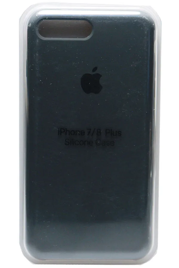 Силиконовый чехол для Айфон 7/8 Plus темно-серый