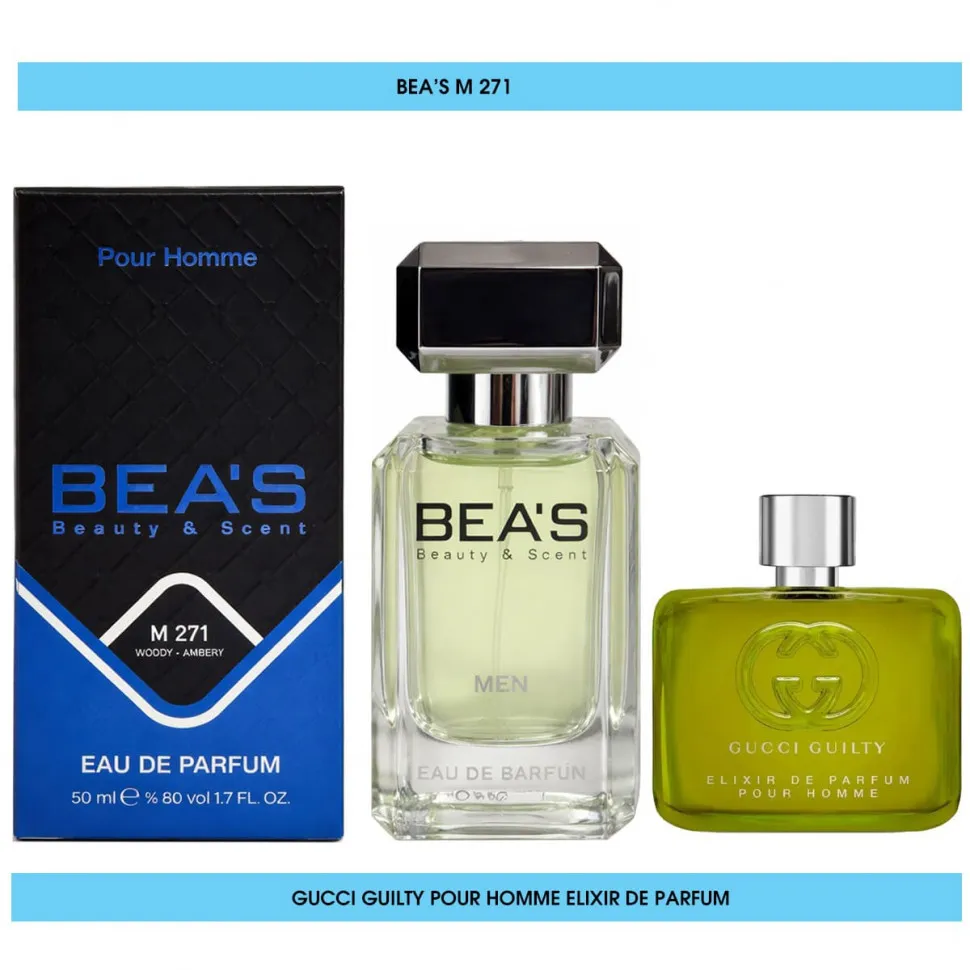 Парфюм BEA'S 50 ml M 271 Gucci Guilty Pour Homme Elixir De Parfum