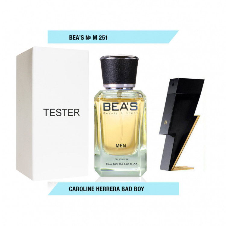 Тестер Beas Carolina Herrera Bad Boy for men 25 ml  арт. M 251