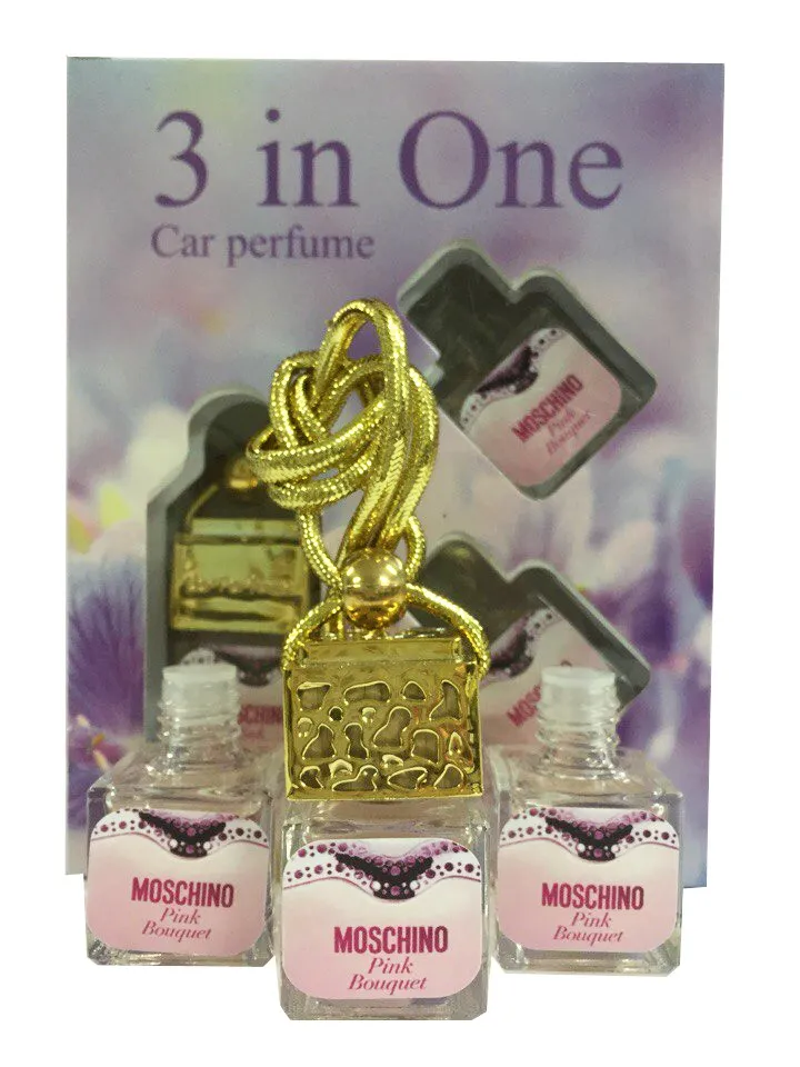 Car perfume Moschino Pink Bouquet ( 3 in 1)