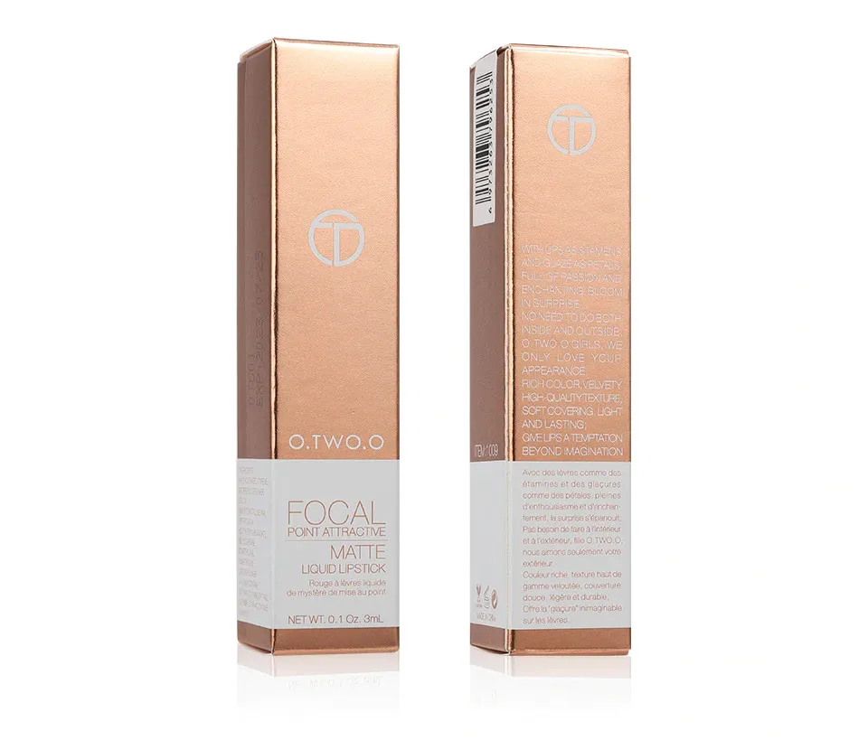 Матовый блеск O.TWO.O Matte liquid lipstick №09 (1009) 3 ml