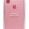 Силиконовый чехол для Айфон X (Светло-розовый)
