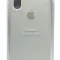Силиконовый чехол для Айфон X (Светло-серый)