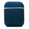 Силиконовый чехол для Эпл ЭирПодс 2 Silicone Case (синий)