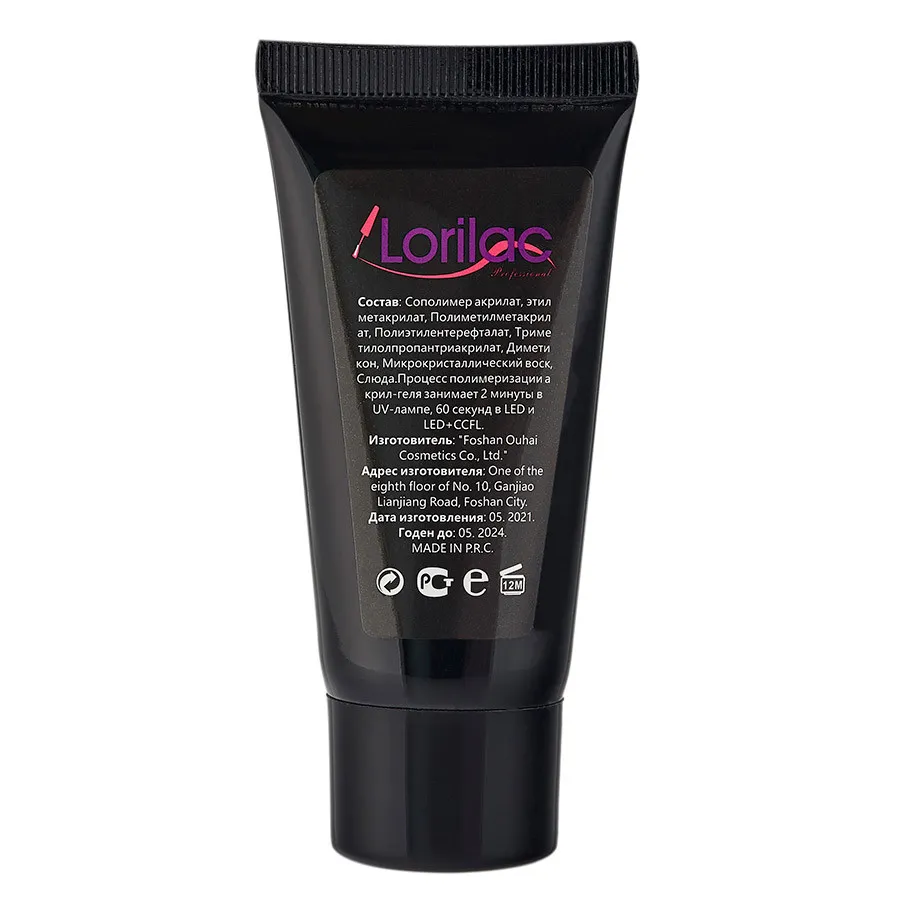 Акрил гель Lorilac 30 ml. арт. 2 (белый)