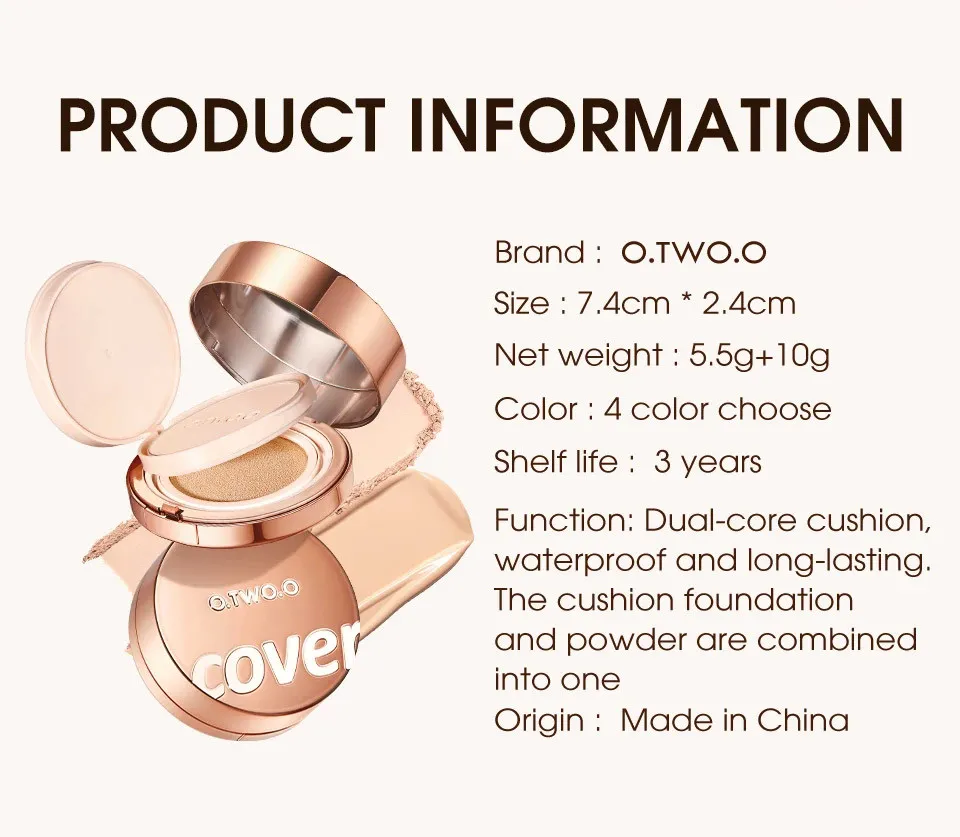 Крем-пудра для лица O.TWO.O SC067 - #120 - Натуральный