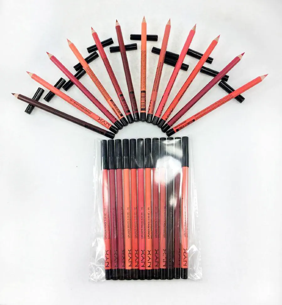 Карандаши для губ NYX(12шт)цветные