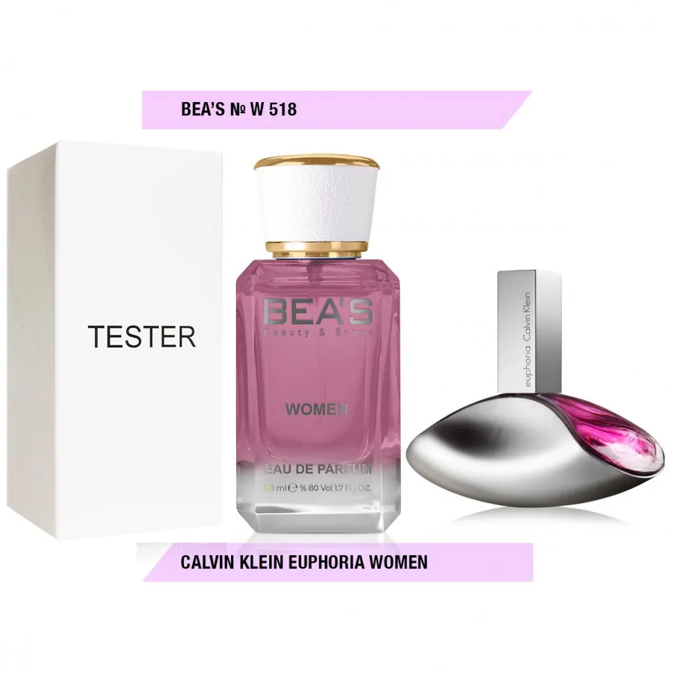 Тестер Beas Calvin Klein Euphoria Women арт. W 518 (без коробки)