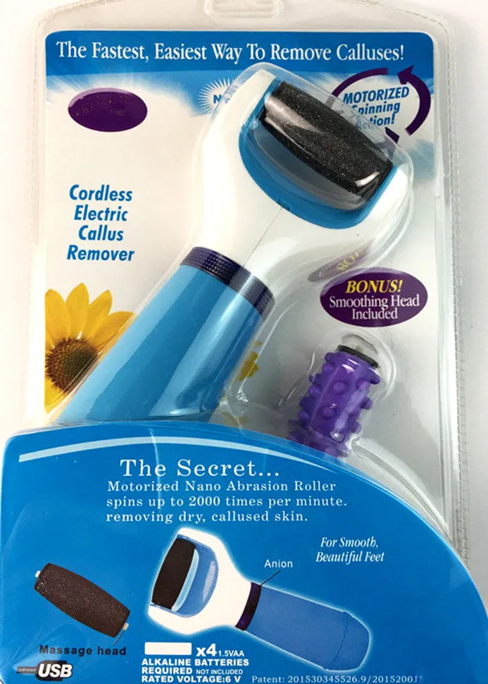 Электрическая пилка с массажной насадкой