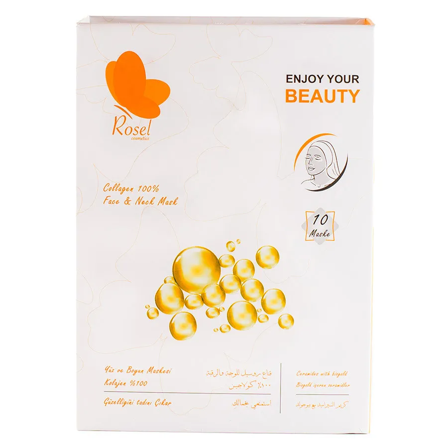 Маски для лица Rosel Cosmetics Face Mask Collagen 100%