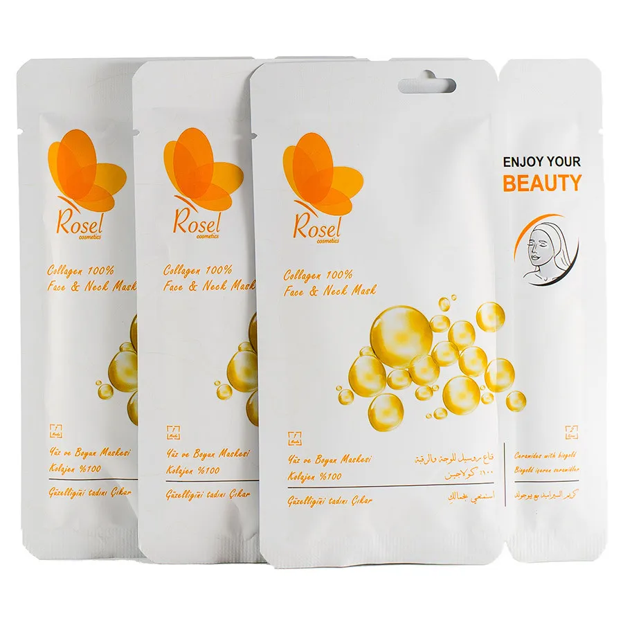 Маски для лица Rosel Cosmetics Face Mask Collagen 100%