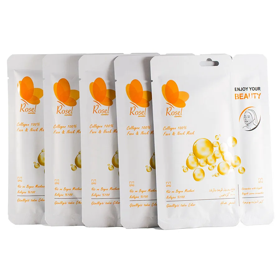 Маски для лица Rosel Cosmetics Face Mask Collagen 100%