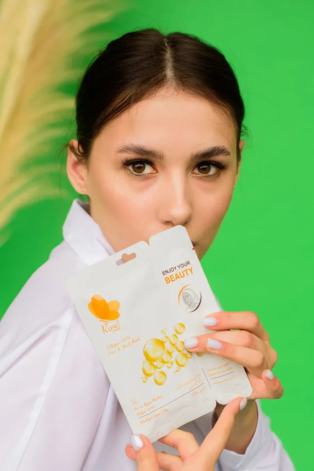 Маски для лица Rosel Cosmetics Face Mask Collagen 100%