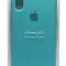 Силиконовый чехол для Айфон XS - (Бирюзовый)