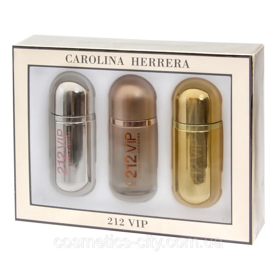 Подарочный Набор Carolina Herrera  212 VIP Woman 3 x 30 ml