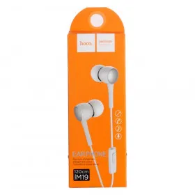 Наушники Hoco M19  Earphone с микрофоном Белые (1.2 м)