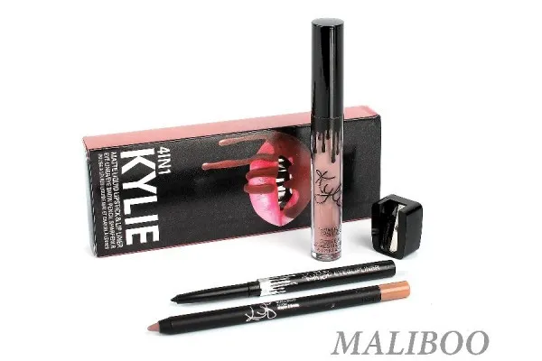 Набор Kylie 4in1 (карандаши для губ и глаз + жидкая помада + точилка) 12шт