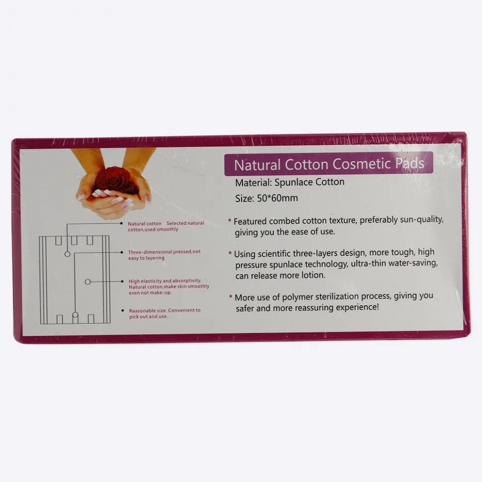 Набор хлопковых косметических салфеток, 60 шт